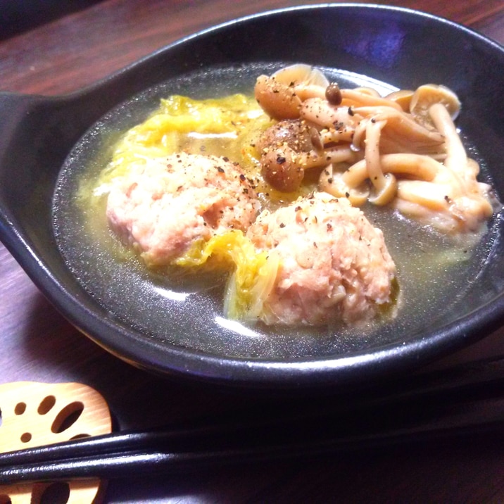 冬ダイエットスープ 鶏団子スープ レシピ 作り方 By Ajj1117 楽天レシピ